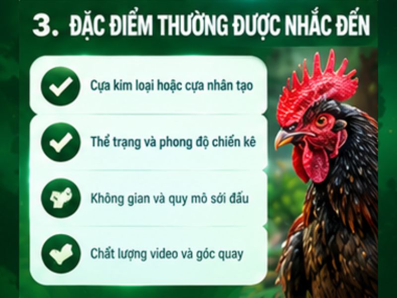 Đặc điểm của gà cựa sắt